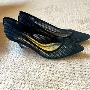 Adrianna Papell - Black Honeycomb Mesh Size 7 1/2 M